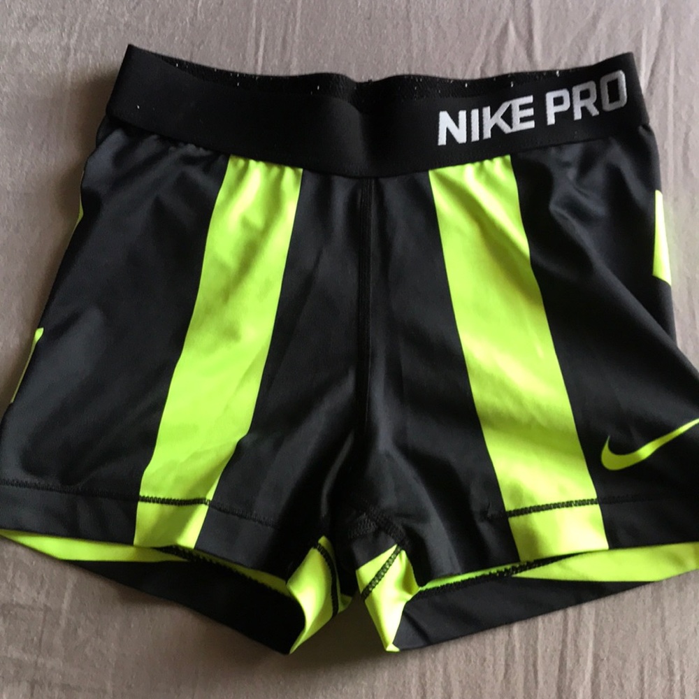 Nike pro shorts. Worn 5 times. 1 broken section.